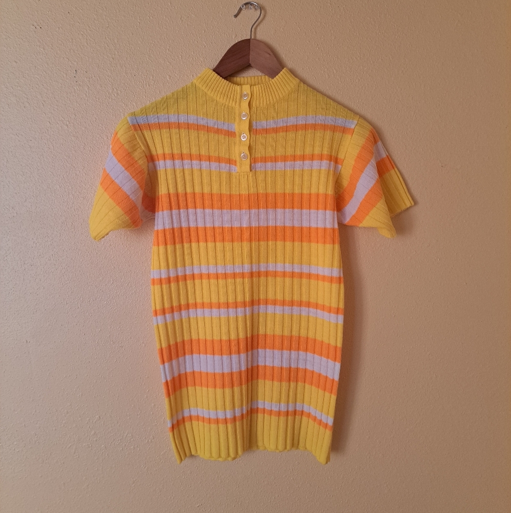 60s short sleeve knit